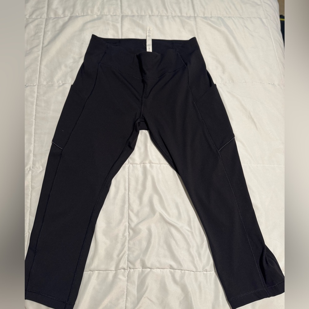 Lululemon Black High-Waisted Capri Leggings